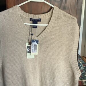 Daniel Cremieux Men's Beige‎ V-Neck Sweater